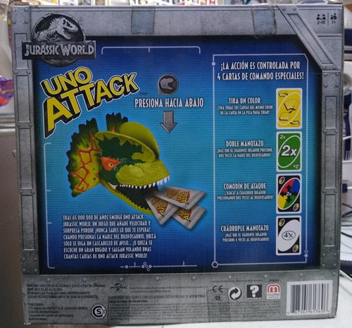 Juego Jurassic World Uno Attack Descontinuada Nuevo Dinosaur (Usado)