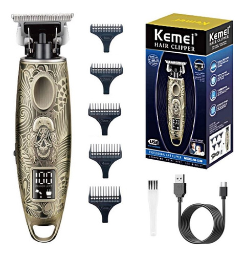 Cortadora De Pelo Kemei Km-3298 (recargable, Pantalla Led)