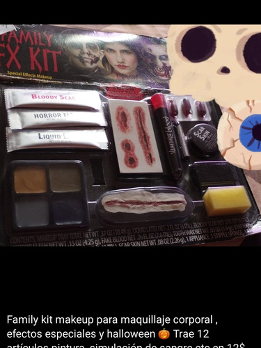 Kit De Maquillaje Familiar Corporal Efectos Especial