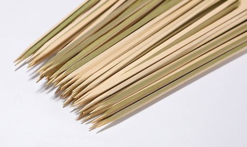 Ahyapiner 8 Inch De Pinchos De Bambú Natural 100 Pcs Brochet