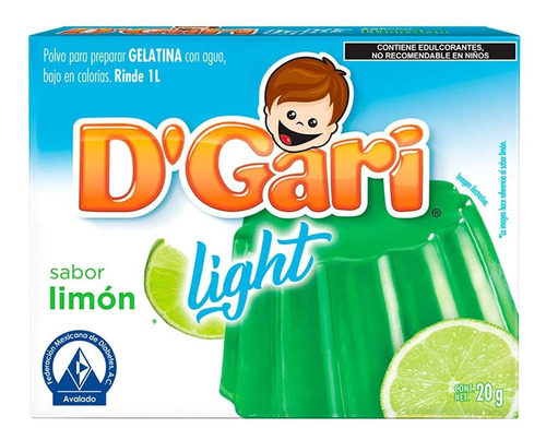 Gelatina Light D'gari Light Limon 20g