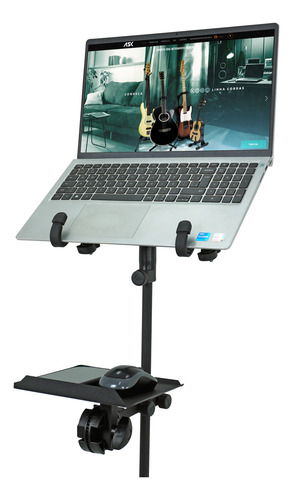 Suporte Tripé Emborrachado Ask Tablet Notebook Com Bandeja