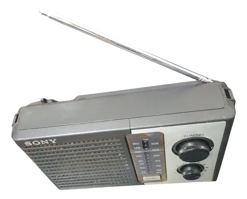 Rádio Sony Icf -f10 Antigo Japones 2 Faixa Fm Antena Funcion