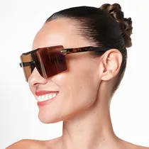 Comprar Anteojo Sol Infinit Doha By Pampita Carey Lente Espejada Lente Espejada Dorada ( BRONZE MIRROR ) Varilla Carey habano Armazón Carey habano Diseño Montana By Pampita Carey Lente Espejada Plomo