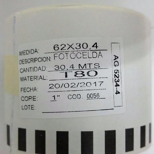 Imagen 2 de 8 de Rollo Etiquetas Impresora Brother Ql-500 Ql-570 Ql-700 Base