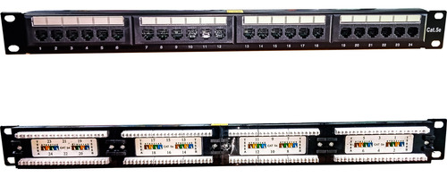Patch Panel De 24 Puestos Categoría 5e Con Jack C&tv