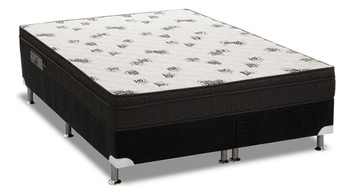 Conjunto-colchão Ortobom D45 Light + Cama Queen 158