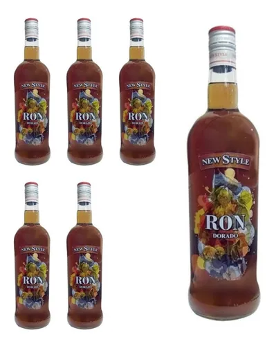  Ron New Style Dorado X 1 Litro Caja 6 Unidades Quirino