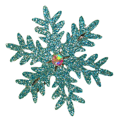 . (b) Pinza For El Pelo Con Forma De Copos De Nieve Con