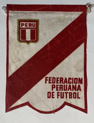 Antiguo Banderín Federación Peruana De Fútbol, Tela, Bu2