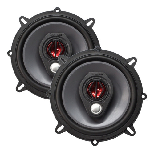 Par De Alto Falantes Triaxial Bomber Bbr 5 Pol - 100 Wrms