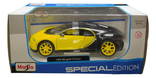 Maisto Special Edition 1:24 Bugatti Chiron Amarelo