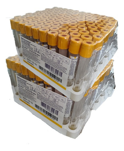 Tubo Vacutainer Bd  Amarillo / Oro 5ml   200 Piezas