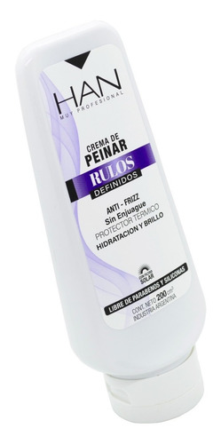 Imagen 2 de 5 de Han Rulos Definidos Crema De Peinar Protector Térmico 200ml