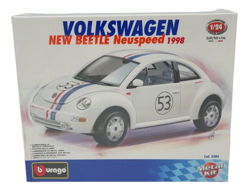 Vw New Beetle Burago Para Armar Escala 1:24 Bburago De 1998