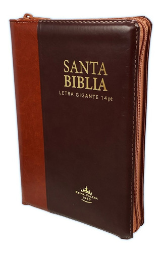 Biblia Reina Valera 1960 Letra Gigante Marrón, Marrón Oscuro