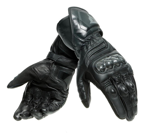 Guantes De Piel Dainese Carbon 3 Largos Negros