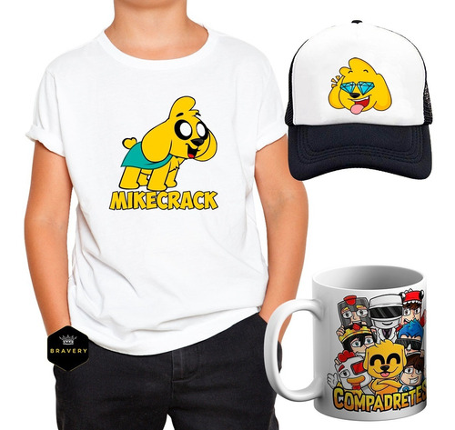 Remera Mikecrak Diamantito + Gorra + Taza Compadretes Vol.2