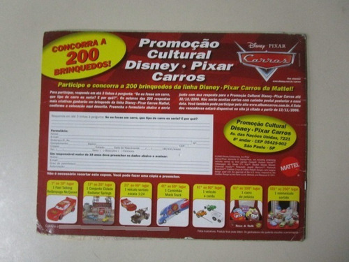 Álbum De Figurinhas Carros (Usado)