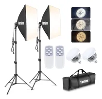 Comprar Kit De Iluminación Softbox Para Fotografía Con Bombillas Led