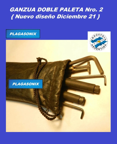 Imagen 3 de 10 de Ganzua Doble Paleta Modelo 02 Industria Argentina Plagasonix