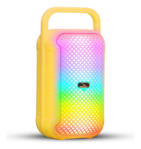 Caixa De Som Portátil Usb Bluetooth Caixinha Com Led Rgb Mp3 Com Microfone Rádio Fm Tws Cartão De Memória Aux