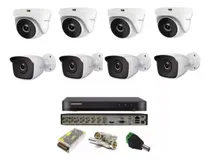 Comprar Kit Dvr Hikvision 16 Canais \u002F 08 Cameras Hilook Full \u002F Fonte