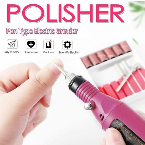 Imagen 3 de 8 de Set Manicure Pedicure Torno Eléctrico Profesional Uñas