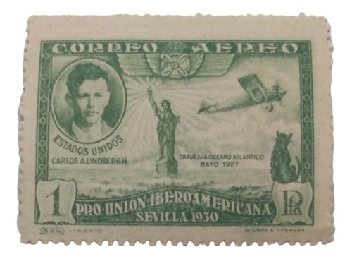 Timbre Postal España Pro Unión Iberoamericana Año 1930 Mint