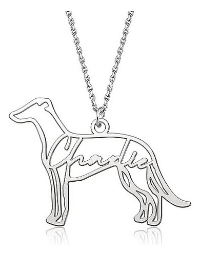 Collar Conmemorativo Personalizado Para Perro Galgo, Collar 