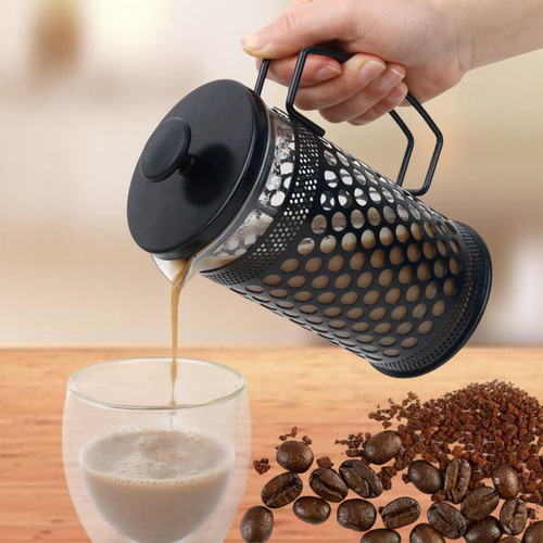 Cafetera Francesa, Vidrio De Borosilicato, Fácil De