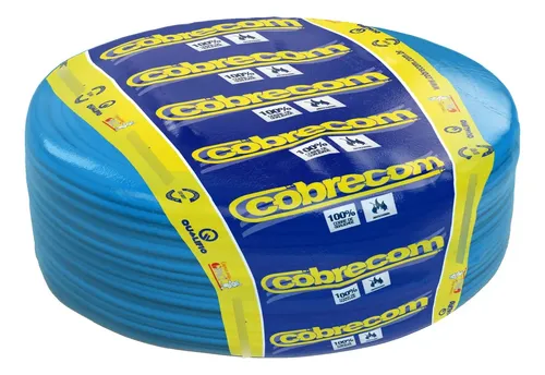 Cabo Flex Fio Cobre 2,5mm Azul 750v Rolo 50m Cobrecom