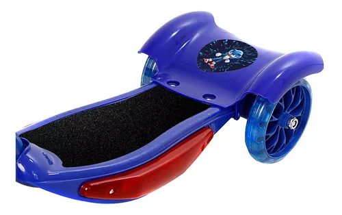 Patinete Infantil sonic cesta 3 Rodas Com Luzes E Musica - Patinete