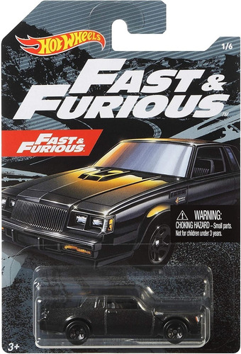 Hot Wheels Escala 1:64 Fast Furioso 1/6 Buick Grand National