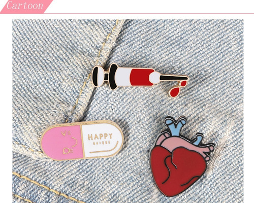 Pin Broche Profesionales De La Salud Jeringa