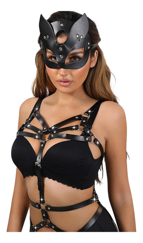 Liguero Arnes Zorro Completo Ropa De Cuero Cadenas Gotico