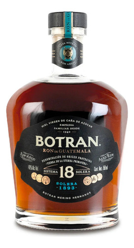 Ron Botran Solera Añejo 18 Años 750 Ml