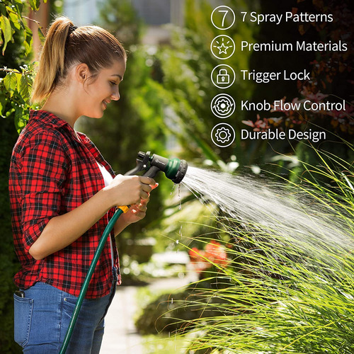 Boquilla De Abs Para Manguera De Jardín 7 Patrones 2 Unidade