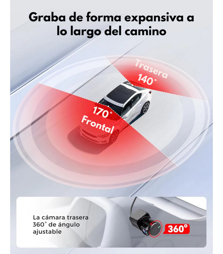 Dash Cam Camara Para Auto 1080p 4k Frontal Trasera Interior