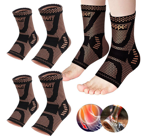 2 Pares De Calcetines Tobilleros Antideslizantes De Punto Co