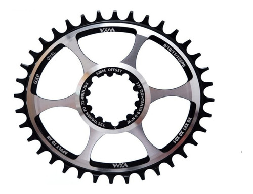 Coronilla Ovalada 34t Para Sram 6mm Offset, Coronilla  Mtb