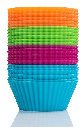 Moldes De Silicona Para Hornear Magdalenas Webake, Reutiliza