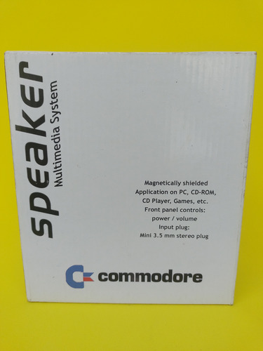 Parlantes Commodore Para Pc Sin Uso Excelente Estado Plateado (Usado)