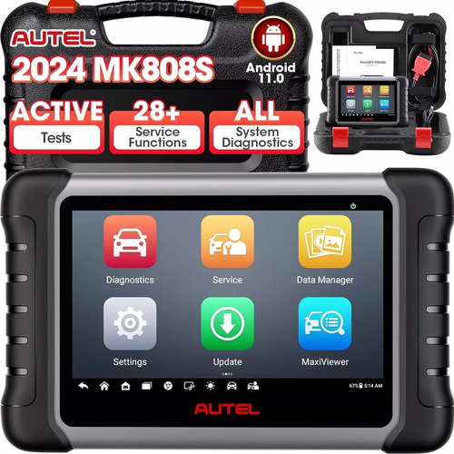 Escaner Profesional Autel Maxicom Mk808 + Todos Los Sistemas Reseteos,  Actualizable , Multi Idioma 