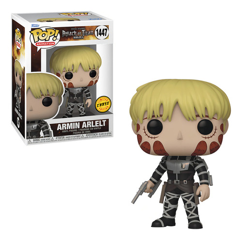 ¡Funko Pop! ¡Titán de ataque Armin Arlelt 1447, exclusivo de Chase!