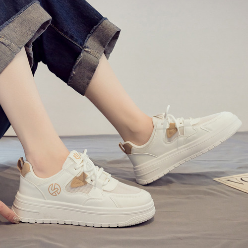 Zapatillas De Tenis Transpirables Para Mujer Zapatos Blancos