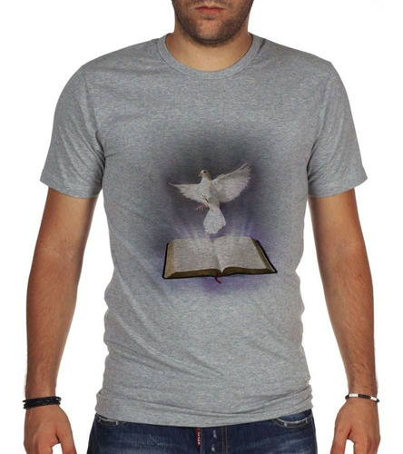 Remera De Hombre Espiritu Santo Sagrada Escritura Dove