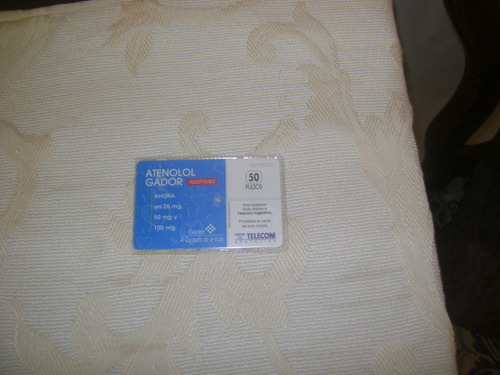 Tarjeta Telefonica Telecom Cortesia Atenolol Gador Edic 3 U1 (Usado)