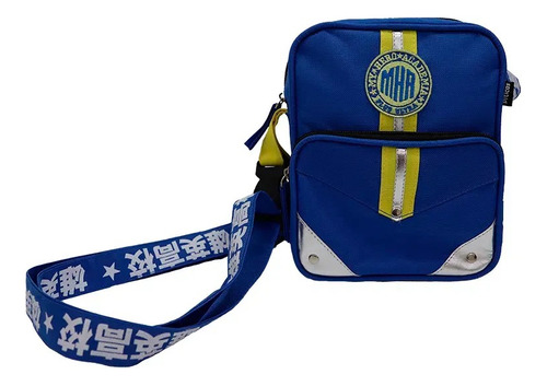 Bolsa Shoulder Bag - Mha Cor Unica Uni Acambamento dos ferragens Níquel Cor Azul Cor da correia de ombro Azul Desenho do tecido Liso