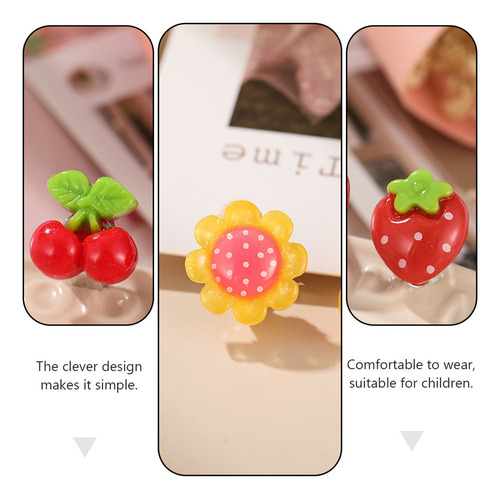 Pendientes Con Clip Para Niños, Bonitos Pendientes Perforado